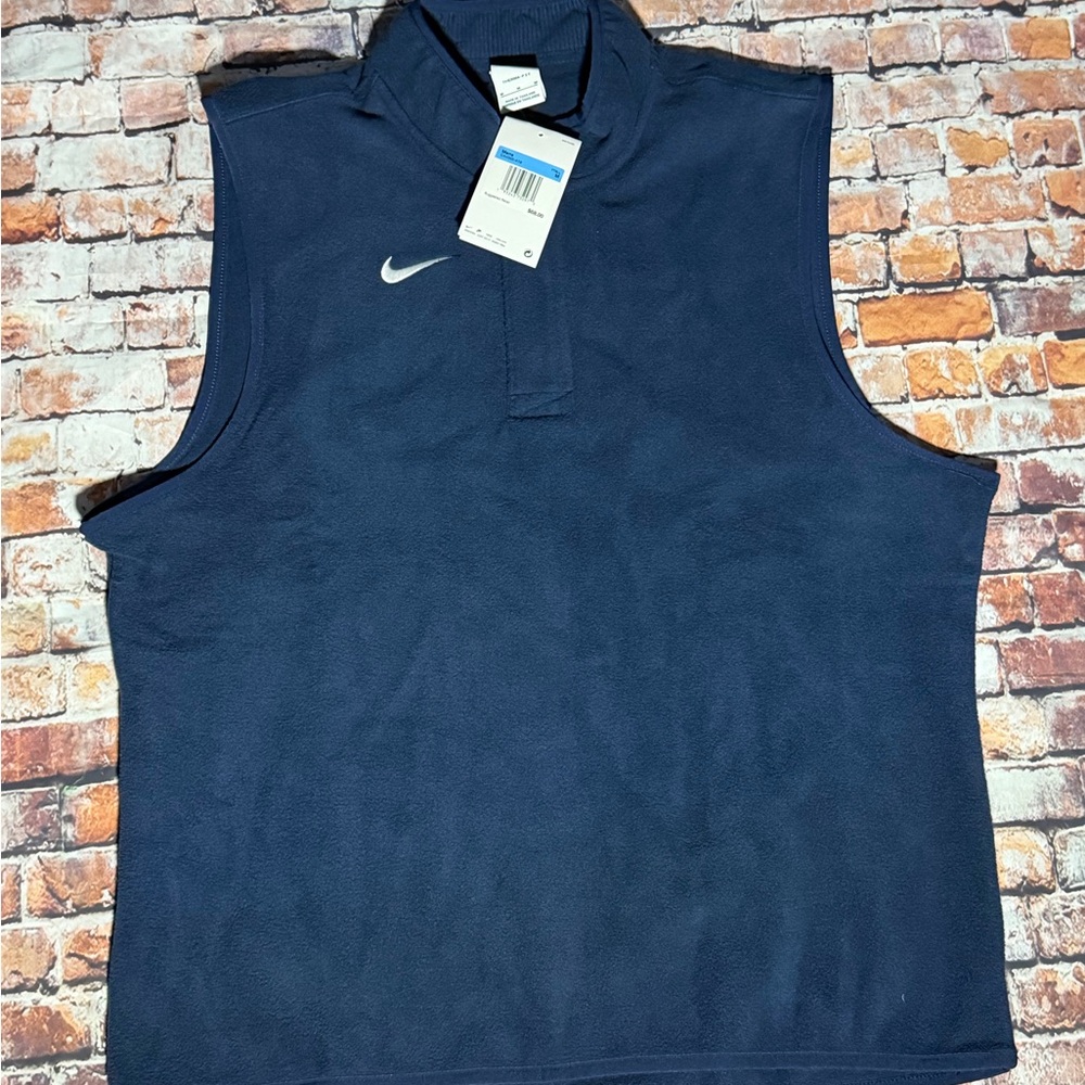 Nike Navy Blue Fleece Vest